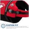 Paws Aboard Dog Life Jacket - Keep Your Canine Safe with a Neoprene Life Vest - Designer Life Jackets - Perfect for Swimming and Boating - Red, Small
