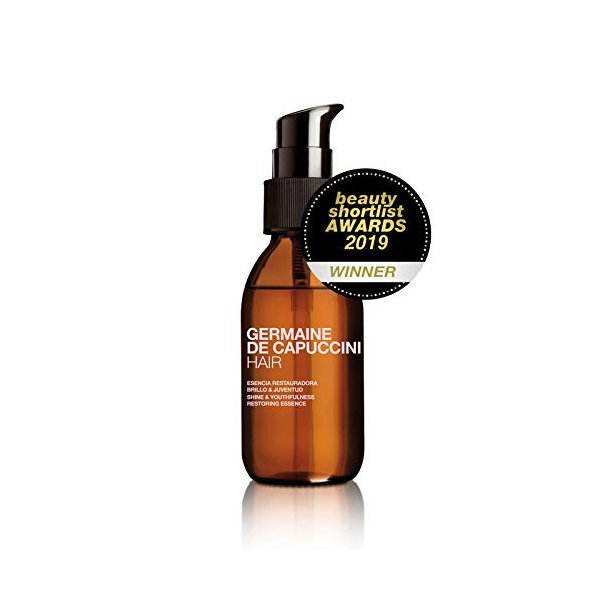 Germaine de Capuccini | Hair Shine & Youthfulness Restoring Essence - Natural Hair oil for dry or wet hair - Strengthen, smooth, repair and hydrate, 3.4 oz