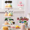 MIAHART 60 Pcs Video Game Themes Cake Toppers 6 Styles Cupcake Picks Decorations for Kids Gaming Birthday Fans Party Favors