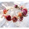 Trepveter Floral Crown Flower Crown Rose Flower Headband Floral Headpiece Halo Boho Maternity Photo Props Wedding Party Prom