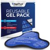 Gel Ice Pack for Injuries Reusable - Cold/Hot Pack for Neck, Shoulder, Knee, Hot Cold Therapy for Rotator Cuff Injuries, Bursitis, and Swelling, Shoulder Ice Pack Wrap, Ice Pack for Shoulder Brace