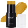 MEICOLY Yellow Face Body Paint Stick(1.06 Oz),Sally Makeup Dress Face Paint,Cream Blendable Body Paint Stick,Sweatproof Waterproof Ginger Face Paint for Halloween Special Effects SFX Cosplay