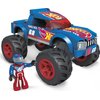 MEGA Hot Wheels Monster Trucks Building Toy Playset, Race Ace with 69 Pieces, 1 Micro Action Figure Driver, Red, Kids Age 5+ Years