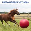 Harrison Howard Mega Horse Play Ball Anti-Burst Giant Horse Ball Horse Soccer Ball 22 Inch-Scarlet Red