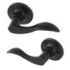 Honeywell Safes & Door Locks - Wave Lever Door Handle with Non-Locking Interior - Passage Front Door Lever is Ideal for Closets & Hallways - 6.88" L x 2.75" W Inches - Oil Rubbed Bronze - 8106403