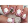 Pink Camo Deer French Tips and Full Nail Art Decals