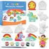 Funto Paint Your Own Unicorn Painting Kit, Arts and Crafts Set, STEAM Project Creative Activity DIY Toys, with 6 Figurines, 6 Paint Pots, 1 Brush