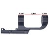 Monstrum Slim Profile Series Cantilever Offset Dual Ring Picatinny Scope Mount with Quick Release | 30 mm Diameter | Black