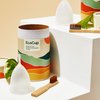 EcoCup Menstrual Cup - Soft Reusable Period Cup - Eco-Friendly - 12hr Wear - Includes Cup Cleaning Bamboo Brush - Tampon and Pad Alternative Menstrual Cups, 3 Piece Sets