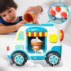 PSXTCU Baby Bubble Bath ice Cream Foam tub Toys Machine Maker Bubble Car for Bathtub Bath Toy Kids Ages 1-3,Bubble Maker Toy for Toddlers Bath Toys 4-8 Years Old Girl Gifts