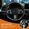 Diamond Steering Wheel Cover，with Bling Crystal Rhinestone, Delicate and Anti-Slip Sparkly Sedan Steering Wheel Cover ，Adaptable to 14.5-15 inches Steering Wheel