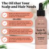 Kitsch Rosemary Oil for Healthy Scalp, Pre Wash Scalp & Hair Oil Infused with Biotin, Hair Strengthening Treatment, Nourishing & Volumizing in Recycled Bottle, 60 mL