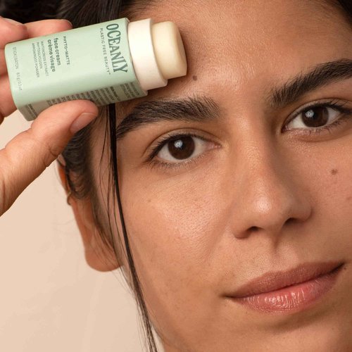 ATTITUDE Oceanly Face Cream Bar, EWG Verified, Plastic-free, Plant and Mineral-Based Ingredients, Vegan and Cruelty-free Beauty Products, PHYTO MATTE, Unscented, 0.3 Ounce