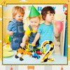 Aurelema Construction Birthday Party Decorations, Construction LED Number Lights Decorative LED Light up Number Kids Boy Man Construction Party Centerpiece Dump Truck Birthday Party Supplies(2)
