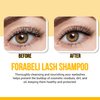 Forabeli Eyelash Extension Shampoo Brush + Wand 50ml / Eyelid Foaming Cleanser/Lash Cleaner/Eyelash Wash & Lash Bath for Extensions/Paraben, Sulfate Free/Safe Makeup Remover Salon & Self Use