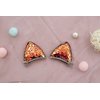 Summer Crystal 4 Pairs Sequins Cat Ears Kitty Ears Hair Clips - For Girls and Women - Stylish Hair Accessory for Birthdays, Costumes, Halloween, Holidays, and Parties (4Pairs BFFP)