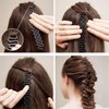 AnHua 2 Pcs Girl Women Easy Braider,Twist Plait Wave Hair Braiding Tool Holder Centipede Shape Hair Clip Hairstyle Tool Hair Accessories