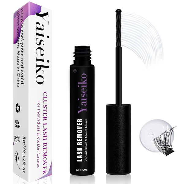 Lash Glue Remover for Cluster Lashes Lash Remover Eyelash Remover for Cluster Eyelashes Clear Lash Cluster Remover Easy Removal 5ml Gentle Cluster Lash Glue Bond Remover For Lash Extensions