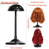 Generic Wig Stand 1pc 13inch Removable Portable Wig Holder Non-Slip Wig Head Stand For Display,Storage,Styling,Travel Wig Holder Stand For Multiple Wigs, Black 1PCS