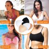 18 Pairs Triangle Sports Bra Pads Inserts Women Push up Breast Bra Insert Pads Sponge Removable Bra Cup Inserts Pad (White, Black, Nude Color)