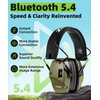 ZOHAN 035 Bluetooth 5.4 Shooting Ear Protection Earmuff, Active Noise Canceling, Hearing Protection with Sound Amplification