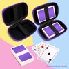 Meetikar Travel Card Games Case Compatible with Card Games Set, Card Case Compatible with UNO Card Case, Playing Card Case, Game Card Holder (Not Including Cards) (Purple)