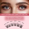 Lash Clusters 10 Pairs 120 Pcs D Curl Cluster Lashes DIY Lash Extensions 10-14mm Mixed Fluffy Volume Individual Lashes Wispy Lashes DIY at Home by MLEN DIARY