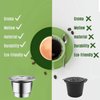 CAPMESSO Reusable Coffee Capsules Refillable Originalline Pod Stainless Steel Compatible with Nespresso OriginalLine Machines (Upgraded Creamy Version- 3 pod set)