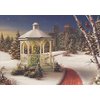 LPG Greetings Gazebo with Red Brick Path - Box of 18 Alan Giana Christmas Cards