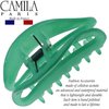 Camila Paris CP3079 French Hair Clip for Women, Green, Girls Hair Claw Clip Jaw Fashion Durable and Styling Hair Accessories for Women, Luxury Ladies Strong Hold No Slip Grip Clamp, Made in France