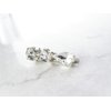 Small crystal alligator hair clip for fine thin hair (Clip quantity: 1 clip)