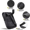 WYNEX Tactical Phone Pouch Molle, Smartphone Holster Bag EDC Utility Cellphone Lock Card Holder Organizer Fit for Waist Belt Case Include Tactical Gear Clip and U.S.A Patch