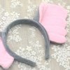 ZCMG Halloween Elephant Ears Headband Bow Tie Tail Gray Elephant Hair Hoops Headpiece Women Bowtie Animal Headpiece Hairband Hair Bands Cosplay Dress Up Baby Shower Festival Birthday Party Accessories