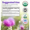 USDA Organic Milk Thistle Capsules - 80% Silymarin Supplement for Liver Support- Super Concentrated 300mg of 30:1 Milk Thistle Extract Equivalent to 9,000mg - Milk Thistle Liver Detox 60 Day Supply