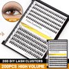 Vayator Eyelashes 10-12mm Mixed,12-14mm Mixed,14-16mm Mixed Mink Eyelashes Extension Natural Russian Volume Faux Eyelashes Individual Lashes Makeup Tools (20D-10mm-12mm Mixed)