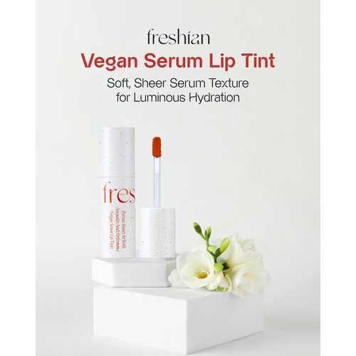 FRESHIAN Christmas Gifts Vegan Serum Lip Tint (02 Garden, 0.21oz) - Long-Lasting Moisturizing Formula, Lightweight Lip Stain. Korean Makeup Skin Care. Luminous, Hydrated Lips.