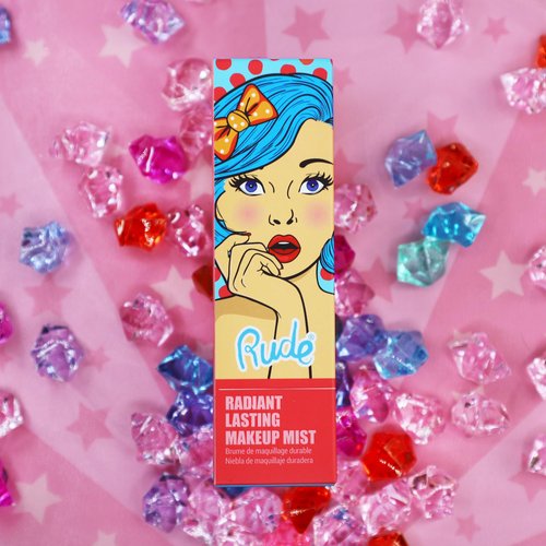 Rude Cosmetics Radiant Lasting Makeup Mist for Women - 2 oz Mist