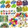 Golray Dinosaur Party Favors Birthday Supplies Gift Box Dino Egg Model Puzzle Mask Stamper Slap Bracelet Keychain Tattoo Sticker Goody Bag Stuffer Pinata Filler 102Pcs Boy Kids Dinosaur Party Supplies
