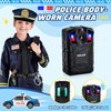 GIFTINBOX Police Costume for Kids, Kids Police Officer Costume for Boys Girls with Accessories, Halloween Costumes for Kids