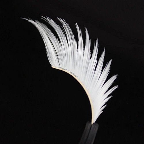 HALLOWEEN Pride Rainbow colorful parade false eyelashes (White)
