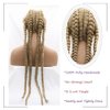 Kalisa,Blonde 4 Twist Lace Front Braid Wig Nature Looking with Baby Hair Synthetic Wigs Hand Tied Heat Resistant Fiber 4 Braided Daily Wear Wigs for Women 30 Inches