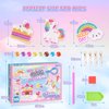 Toys for 4 5 6+ Year Old Girls, Unicorns Diamond Painting Kits for Kids Make Your Own GEM Keychains Arts And Crafts for Kids Age 4-12 Unicorns Birthday Gifts for 4-12 Year Old Girls Boys