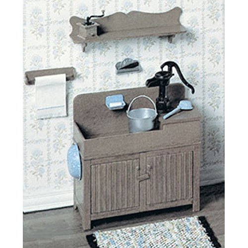 Dollhouse Miniature Chrysnbon Kitchen Sink Kit