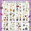 Partywind 125 Styles Glow Halloween Birthday Party Decorations Temporary Tattoos for Kids, Luminous Halloween Party Supplies Favors, Halloween Goodie Bag Fillers Games for Kids Party