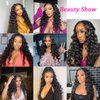 Loose Deep Wave Bundles 3 Loose Wave Bundles Human Hair 22 24 26 Inch 100% Unprocessed Brazilian Virgin Hair Bundles Weave Curly Human Hair Extensions Natural Color for Women