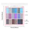 CAKAILA 18Colors Blue Purple Gray Colorful Eyeshadow Palette Makeup,Light Blue Glitter Sparkly Highly Pigmented Smoked Eye Shadow Long Lasting Waterproof Naturing-Looking Blendable for Beginners