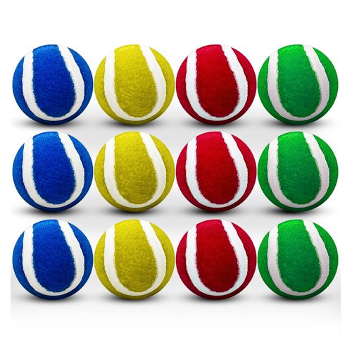 SWOOC Games - Replacement Balls for Bull Chipper (Easy-Stick) | Standard Golf Balls Size | 3 Red, 3 Yellow, 3 Green, 3 Blue | Yard Games for Adults | Outdoor Games for Adults and Family | Golf Games