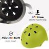 Kids Bike Helmet, Adjustable and Multi-Sport, from Toddler to Youth, 3 Sizes (Green)