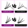 Dedila Pro Grafting Mixed 10-12-14mm.12-14-16mm/11-13-15mm/16-18-20mm 20Roots Natural Long Individula False Eyelashes Cluster Thickness 0.07mm D Curl Volume Eye Lashes (11-13-15mm)