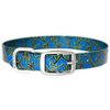 Dublin Dog Koa Collection Shattered 12.5 by 17-Inch Dog Collar, Medium, Triton Blue